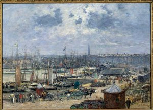 Uitzicht op de haven van Bordeaux