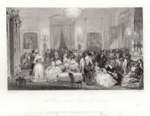 Een Soiree bij de Hertog van Orleans door Eugene Louis Lami