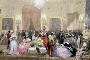 Avond in huis van de Hertogen van Orleans door Eugene Louis Lami