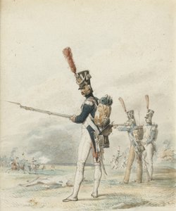 Infanterie van de Jeune Garde in 1812 door Eugene Louis Lami