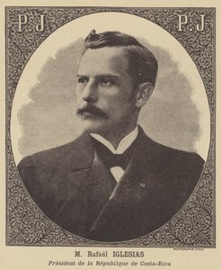 Rafael Iglesias, president van de Republiek Costa Rica