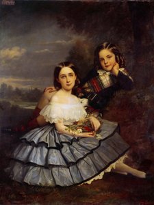 Portret van Noemie (1847-1916) en Henri Pecquet du Bellet