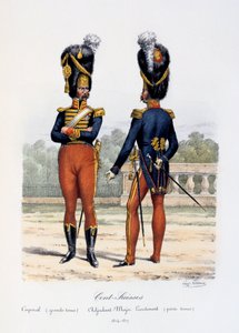 Cent-Suisses, Korporaal grote tenue, Adjudant-Majoor Luitenant kleine tenue