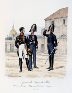 Gardes-du-Corps de Roi, Médecin-Major, Maréchal-Vétérinaire en Piqueur