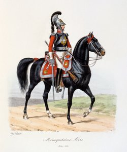 Mousquetaires Noirs, 1814-15 door Eugene Titeux