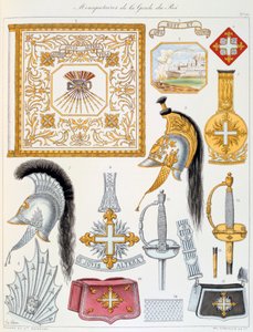 Mousquetaires de la Garde du Roi, Insignia door Eugene Titeux