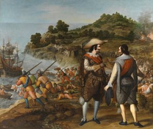 Het herstel van San Juan de Puerto Rico door Eugenio Caxes