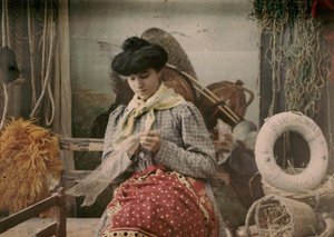 Portret van Celestina Interguglielmi door Eugenio Interguglielmi
