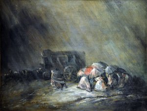 De storm door Eugenio Lucas Velázquez