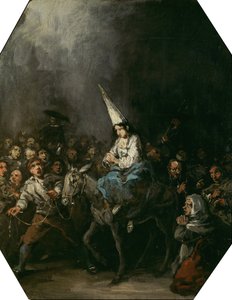 Veroordeeld door de inquisitie, ca. 1860 door Eugenio Lucas Velázquez