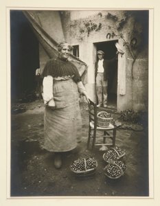 Vrouw van Verri?res door Eugène Atget