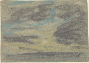 Wolken boven de Zee door Eugène Boudin