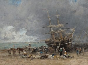 Terugkeer van de Terre-Neuvier door Eugène Boudin