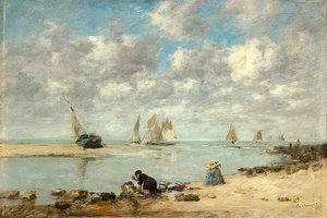 Wasvrouw bij Trouville