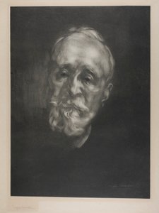 Portret van Puvis de Chavannes door Eugène Carrière