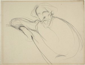Studie van Alphonse Daudet door Eugène Carrière