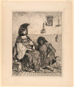 Een Joodse Vrouw uit Algiers door Eugène Delacroix
