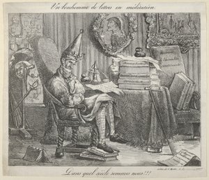 Een Literaire Man Mediterend, 1821