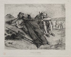Arabieren van Oran door Eugène Delacroix