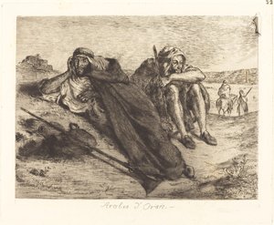 Arabieren van Oran door Eugène Delacroix