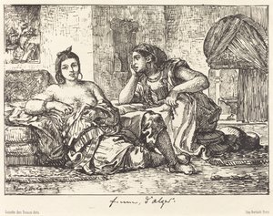 Vrouwen van Algiers door Eugène Delacroix
