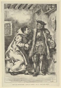Goetz en Broeder Martin, na 1845 door Eugène Delacroix