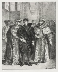 Hamlet door Eugène Delacroix