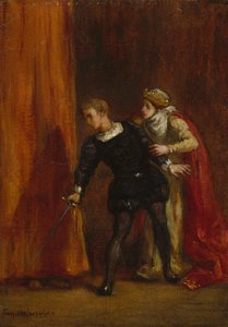 Hamlet en zijn moeder, 1849