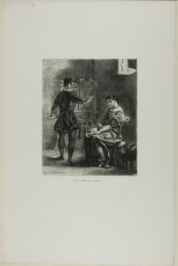 Hamlet en Ophelia, plaat 5 uit Hamlet