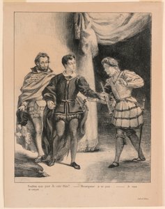 Illustratie voor Hamlet: Hamlet en Guildenstern (III,2)