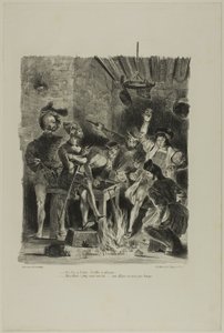 Mephistopheles in de studentenherberg, uit Faust