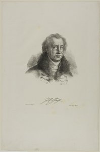 Portret van Goethe, uit Faust