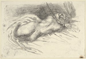 Studie van een Vrouw van Achteren Bekeken, 1833