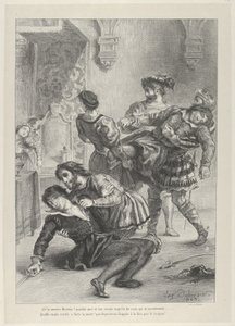 De Dood van Hamlet door Eugène Delacroix