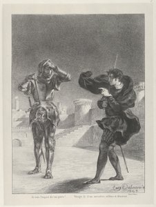 De Geest op het Terras door Eugène Delacroix