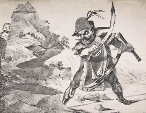 Let op je achterste ! ! ! !, 1822 door Eugène Delacroix
