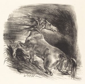 Wilde Paard Komt uit het Water, 1828