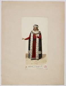 Kostuum van Enguerrand de Marigny (La Tour de Nesle, 1832) door Eugène Du Faget