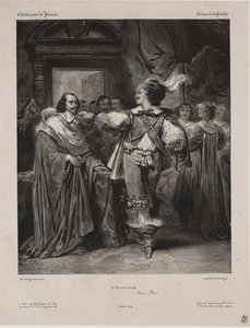 Kronieken van Frankrijk: Scène van de Fronde - De Prins van Condé door Eugène François Marie Joseph Devéria