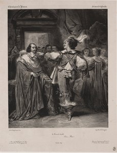 Kronieken van Frankrijk: Scène van de Fronde - De Prins van Condé door Eugène François Marie Joseph Devéria