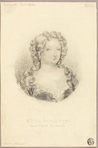 Medailleportret van Juffrouw de Fontanges