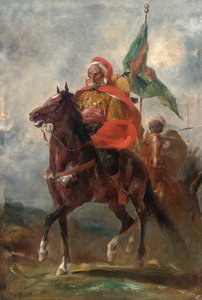 Een Orientalistische Leider te Paard door Eugène Fromentin
