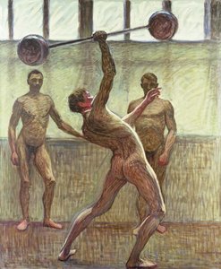Gewichten Heffen met Eén Arm Nummer 2, 1914 door Eugène Jansson