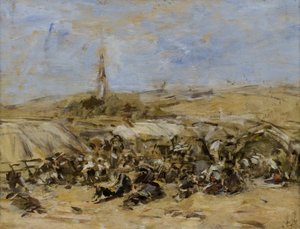 Pardon van Ste-Anne-La-Palud door Eugene Louis Boudin