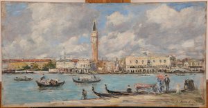Venise. San Giorgio door Eugene Louis Boudin