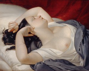 Slapende Italiaanse vrouw, 1840s