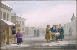 Straattabakverkoper bij de Tabakswinkel, 1825