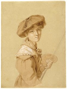 Zelfportret, 1820-29 door Eugénie Tripier Lefranc