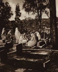 Algiers, Arabische vrouwen op een begraafplaats