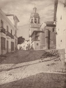 Eglise Santa Maria la Mayor, A Ronda (z/w foto) door European Photographer